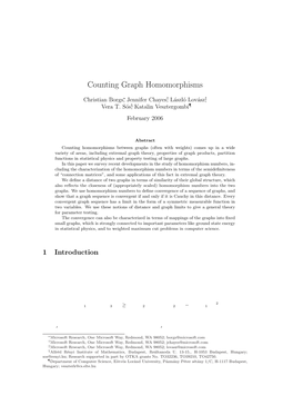 Counting Graph Homomorphisms