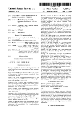 United States Patent (19) 11 Patent Number: 6,017,734 Summers Et Al