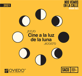 Programa De Mano Cine a La Luz De La Luna