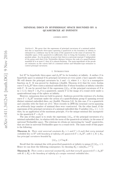 Minimal Discs in Hyperbolic Space Bounded by a Quasicircle at Infinity 11