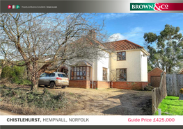 CHISTLEHURST, HEMPNALL, NORFOLK Guide Price £425,000