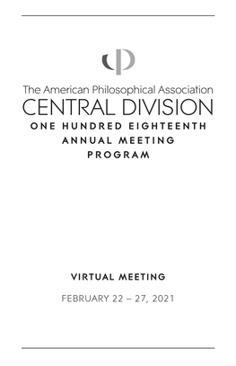 2021 APA Central Division Meeting Program