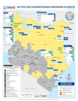 Active Usg Humanitarian Programs in Kenya