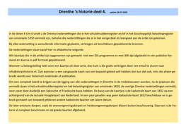 Drenthe ‘S Historie Deel 4