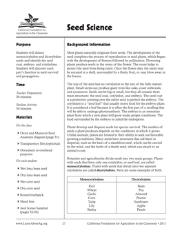 Seed Science