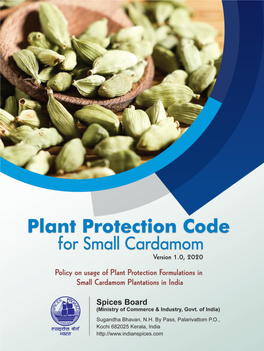 Plant Protection Code for Small Cardamom