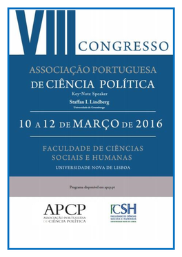 Programa VIII Congresso Associação Portuguesa De Ciência Política
