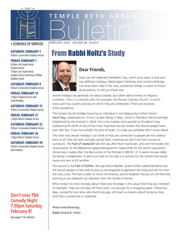 February, 2020 Bulletin