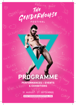 Programme Performances – Events & Exhibitions