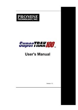 User's Manual