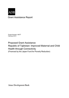 Improved Maternal and Child Health Through Connectivity (Financed by the Japan Fund for Poverty Reduction)
