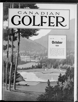 Canadian Golfer, October, 1934