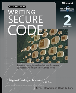 Writing Secure Code Code