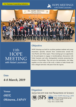 HOPE MEETINGS with Nobel Laureates