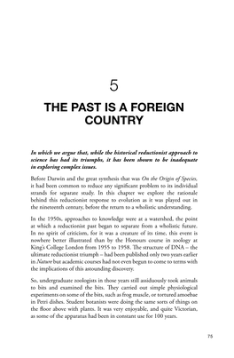 5. the Past Is a Foreign Country for Discussion Is with a Fourteenth-Century Monk, William of Occam (Or Ockham) and His Law of Parsimony (Occam’S Razor)