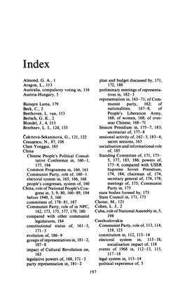 Almond, G. A., L Aragon, L., 113 Australia, Compulsory Voting In, 116