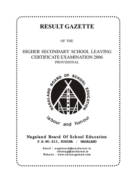 2006 Result Gazette