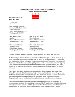 DC-Statehood-Letter.Pdf