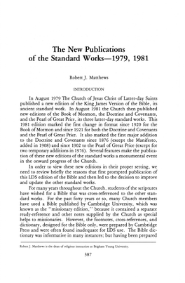 Of the Standard Works 1979 1981