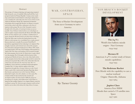 The Story of Rocket Development from 1920S Germany to 1960S America