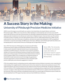 A Success Story in the Making: University of Pittsburgh Precision Medicine Initiative