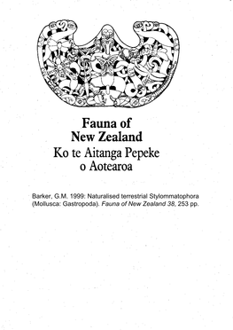 Fauna of New Zealand Website Copy 2010, Fnz