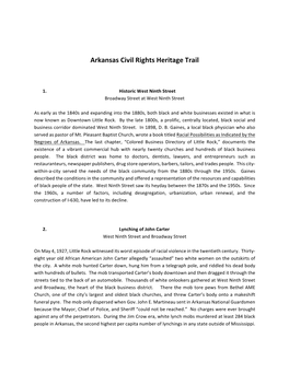 Arkansas Civil Rights Heritage Trail