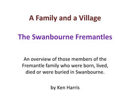 The Swanbourne Fremantles