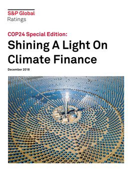Shining a Light on Climate Finance December 2018