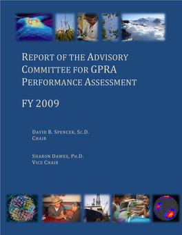 NSF 09-068, Report of the Advisory Committee for GPRA Performance