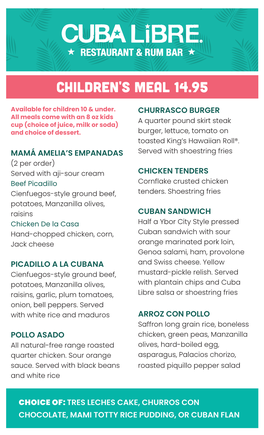 Children's Meal 14.95 Children's Meal 14.95