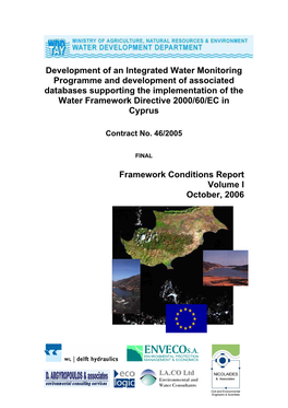 Development of an Integrated Water Monitoring Programme And