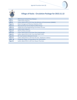 Agenda Procedure Item (6)