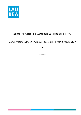 Advertising Communication Models
