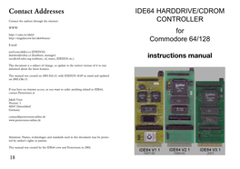 IDE64 HARDDRIVE/CDROM CONTROLLER for Commodore 64