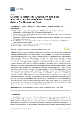 Coastal Vulnerability Assessment Along the North-Eastern Sector of Gozo Island (Malta, Mediterranean Sea)