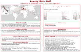 Tuscany 1848 – 1866 “Letter Mail In, from and to Tuscany : Routes, Rates and Charges”