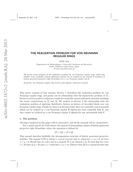 Arxiv:0802.1872V2 [Math.RA]