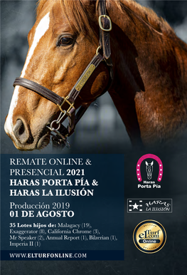 Remate Online & Presencial 2021 Haras Porta Pía & Haras