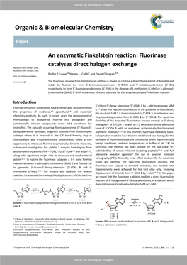 Organic & Biomolecular Chemistry