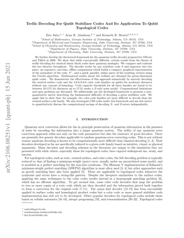 Arxiv:2106.08251V1 [Quant-Ph] 15 Jun 2021 As Greedy Matching Have Also Been Applied [5]