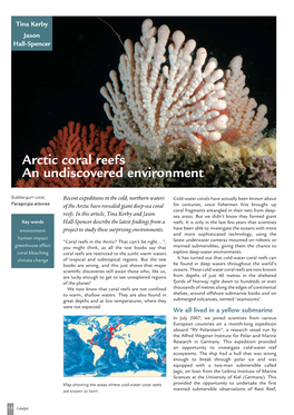 Arctic Coral Reefs an Undiscovered Environment