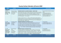 County Carlow Calendar of Events 2020