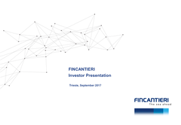 FINCANTIERI Investor Presentation