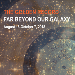 The Golden Record: Far Beyond Our Galaxy