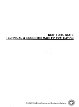 New York State Technical & Economic Maglev Evaluation