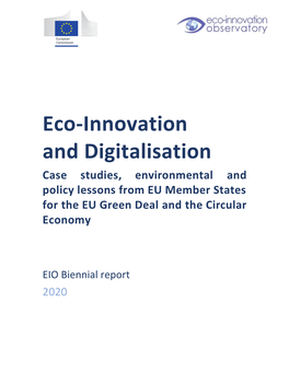 Eco-Innovation and Digitalisation Case Studies, Environmental and Policy Lessons from EU Member States for the EU Green Deal and the Circular