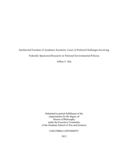 Intellectual Freedom of Academic Scientists: Cases of Political Challenges Involving