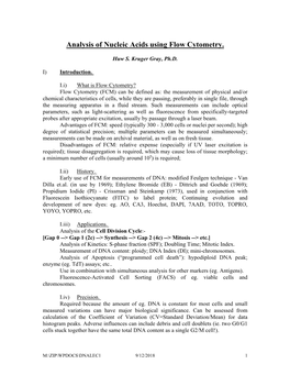 Analysis of Nucleic Acids Using Flow Cytometry