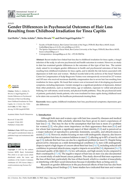 Gender Differences in Psychosocial Outcomes of Hair Loss Resulting from Childhood Irradiation for Tinea Capitis